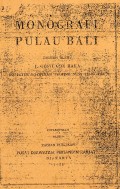 Monografi Pulau Bali