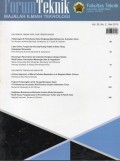 Forum Teknik: Majalah Ilmiah Teknologi Vol.35 No.2