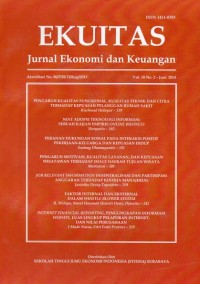 Ekuitas: Jurnal Ekonomi dan Keuangan Vol.18 No.2