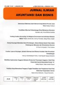 Jurnal Ilmiah Akuntansi dan Bisnis Vol.13 No.1 Januari 2018