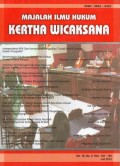 Majalah Ilmu Hukum Kertha Wicaksana Vol.16 No.2