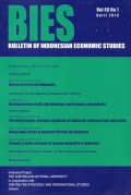 BIES : Bulletin Of Indonesian Economic Studies Vo.49 No.1