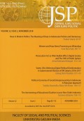 JSP: Jurnal Ilmu Sosial dan Ilmu Politik Accredited by DIKTI No. 36a/E/KPT/2016 Vol.22 No.2