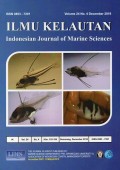 Ilmu Kelautan : Indonesian Journal Of Marine Sciences Accredited DIKTI: 12/M/Kp/II/2015 Vol.24 No.4