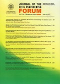 Journal of The Civil Engineering Forum Vol. 5 No.3