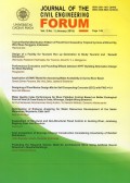 Journal of The Civil Engineering Forum Vol. 5 No.1
