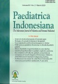 Paediatrica Indonesiana : the Indonesian Journal of Pediatrics and Perinatal Medicine Vol. 60 No.2