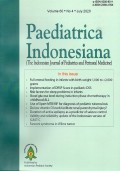 Paediatrica Indonesiana : The Indonesian Journal Of Pediatrics And Perinatal Medicine Vol. 60 No.4