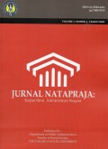 Jurnal Natapraja: Kajian Ilmu Administrasi Negara Vol.8 No.1