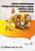 Buku Himpunan Standar Kompetensi Kerja Nasional Indonesia (SKKNI) Kepariwisataan