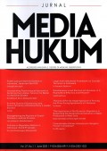 Jurnal Media Hukum Accredited With Sinta 2 Decree Of Mohe No. 30/E/KPT/2018 Vol.27 No.1