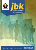 JBK: Jurnal Bisnis Dan Kewirausahaan Terakreditasi No.14/E/KPT/2019 Vol.15 No.1