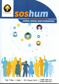 Soshum: Jurnal Sosial Dan Humaniora Terakreditasi No.148/M/KPT/2020 Vol.9 No.1