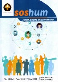 Soshum: Jurnal Sosial Dan Humaniora Terakreditasi No.148/M/KPT/2020 Vol.12 No.2