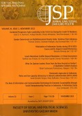 JSP: Jurnal Ilmu Sosial dan Ilmu Politik Volume 26, Issue 2, November 2022 DIKTI 30/E/KPT/2019