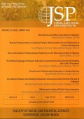 JSP: Jurnal Ilmu Sosial dan Ilmu Politik Volume 25, Issue 3, March 2022 DIKTI 30/E/KPT/2019