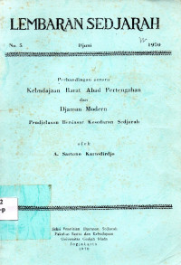 Lembaran Sejarah : Perbandingan Kebudayaan Barat Abad Pertengahan dan Jaman Modern