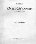 Table Manners (Etiket Makan)
