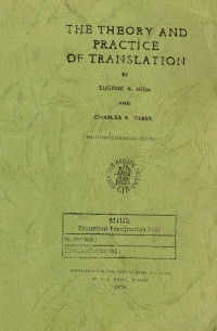 The Theory and Practice of Translation