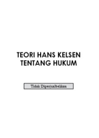 Teori Hans Kelsen Tentang Hukum