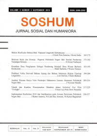 Soshum: Jurnal Sosial dan Humaniora Vol.5 No.3