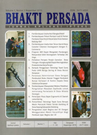 Bhakti Persada: Jurnal Aplikasi Ipteks Vol.1 No.1