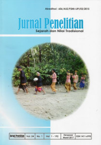 Jurnal Penelitian: Sejarah dan Nilai Tradisional Vol.24 No.1