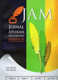 JAM (Jurnal Aplikasi Manajemen- Journal Of Applied Management) Terakreditasi No.36a/E/KPT/2016 Vol.16 No.2