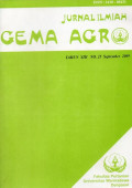 Jurnal Ilmiah: Gema Agro Tahun XIII No.25