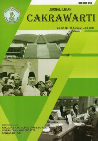 Jurnal Ilmiah Cakrawarti Vol.2 No.1