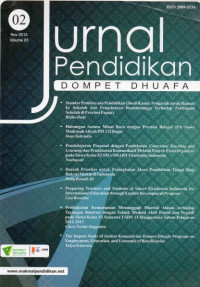 Jurnal Pendidikan Dompet Dhuafa Vol.3 No.2