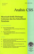 Analisis CSIS: Menelaah Kritik Disfungsi Gubernur dan Isu Sekuritisasi Terorisme Vol.42 No.2