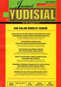 Jurnal Yudisial Terakreditasi LIPI No. 507/Akred/P2MI-LIPI/10/2012 Vol.6 No.2