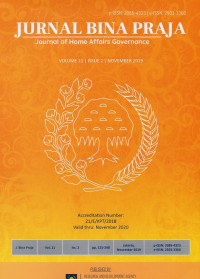 Jurnal Bina Praja : Journal of Home Affairs Governance Accreditation Number: 21/E/KTP/2018 Vol.11 No.2