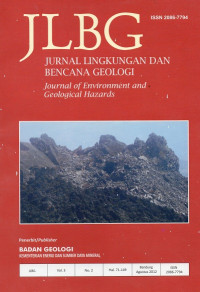 Jurnal Lingkungan dan Bencana Geologi (Journal of Environment and Geological Hazards) Vol.3 No.2