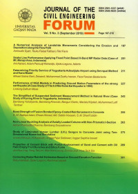 Journal of The Civil Engineering Forum Vol. 5 No.3