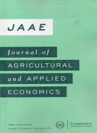 Journal of Agricultural and Applied Economics Vol. 52 No. 4