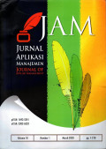 JAM (Jurnal Aplikasi Manajemen- Journal Of Applied Management) Accredited No.30/E/KPT/2018 Vol.18 No.1