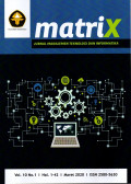 Matrix: Jurnal Manajemen Teknologi Dan Informatika Terakreditasi No.30/E/KPT/2018 Vol.10 No.1