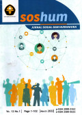 Soshum: Jurnal Sosial Dan Humaniora Terakreditasi No.148/M/KPT/2020 Vol.12 No.1