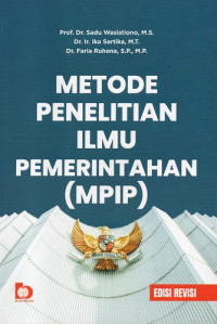 Metode Penelitian Ilmu Pemerintahan (MPIP)