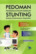 Pedoman Penanggulangan Masalah Stunting Berbasis Pemberdayaan Masyarakat