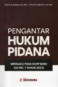 Pengantar Hukum Pidana: Mengacu Pada KUHAP Baru ( UU No. 1 Tahun 2023 )