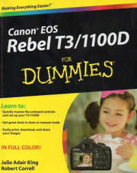 Canon EOS Rebel T3/1100D for Dummies