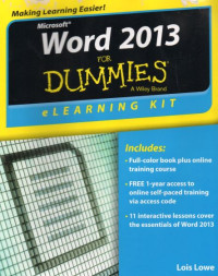 Microsoft Word 2013 eLearning Kit for Dummies